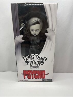 Living Dead Dolls Presents Psycho Marion Crane Collectible Doll - Black & White